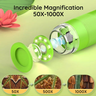 Handheld Digital Microscope 1000x Magnification IPS Screen