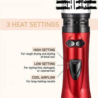 Hair Styler 3 in 1 Rotating Dryer Adjustable Temperature