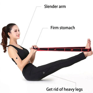 Stretching belt for yoga and Pilates workouts