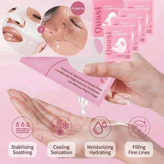 Hydrogel sleeping face mask for deep hydration