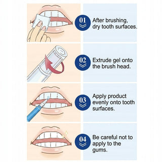 Tooth whitening gel pen for smile brightening