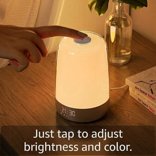 Alarm Clock Lamp with Sunrise Sunset Sounds and Night Light