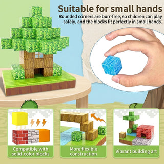 Building Blocks Magnetic Set for Kids STEM Learning
