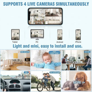 Mini Wireless Camera with Live Video Streaming and 1080P HD