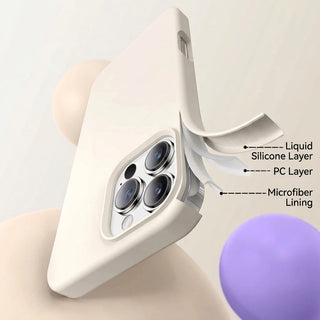 Phone Case Silicone with Magnetic Compatibility and Microfiber Lining