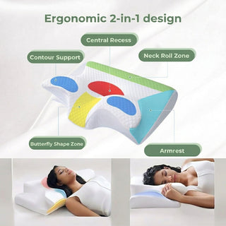 Orthopedic Pillow with Memory Foam for Neck and Back Support