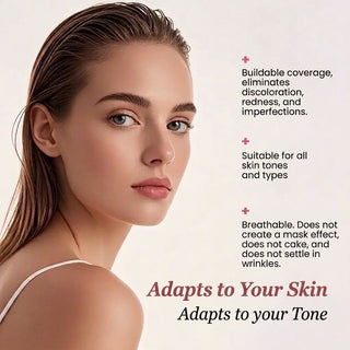 Foundation With Shade Adapting Coverage For Fine Lines