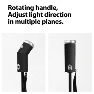 Automatic Umbrella With LED Flashlight And Reverse Fold Canopy