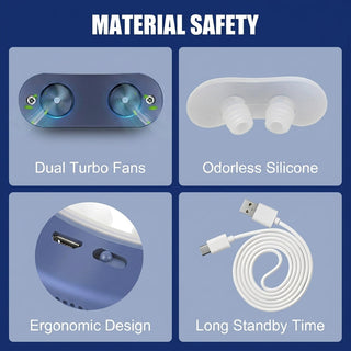 Micro Nasal Breathing Device With Padded Buds And USB Charging