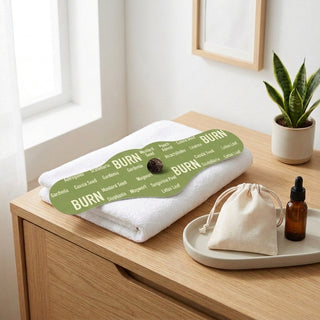 Self Adhesive Belly Patch With Herbal Mugwort Ingredients - green