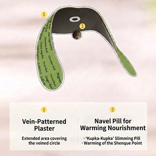 Self Adhesive Belly Patch With Herbal Mugwort Ingredients