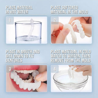 Clip On Smile Veneers With Upper And Lower Set