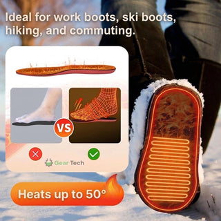 Heated Insoles With USB Charging And Adjustable Temperature Control