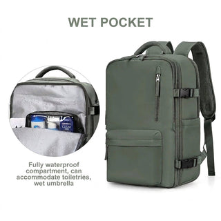Oxford Hiking Backpack With Multiple Compartments And Zippered Pockets