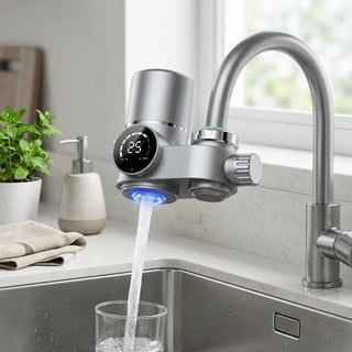 LED Display Faucet Water Filter with UV Sterilization Light