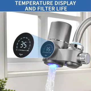 LED Display Faucet Water Filter with UV Sterilization Light