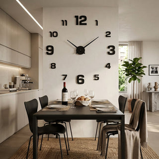Metal Wall Clock With Silent Quartz Movement And Large Readable Numbers | Nash
