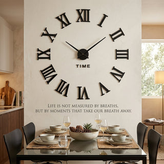 Metal Wall Clock With Silent Quartz Movement And Large Readable Numbers | Nash