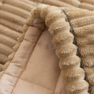 Quilted Winter Sofa Seat Cover With Non Slip