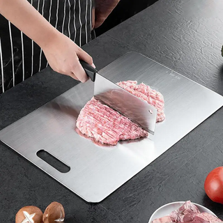 Stainless Steel Cutting Board With Dishwasher Safe Design