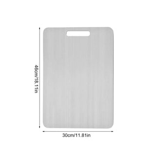 Stainless Steel Cutting Board With Dishwasher Safe Design
