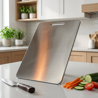 Stainless Steel Cutting Board With Dishwasher Safe Design