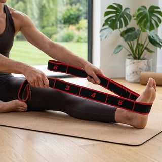 Stretching belt for yoga and Pilates workouts