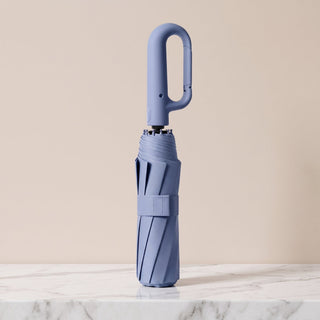 Folding Umbrella Windproof Large Automatic Design - navy blue