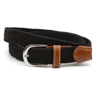Hole Free Elastic Braided Belt With Metal Alloy Buckle And Comfortable Woven Design | Ogden
