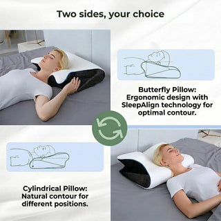 Ergonomic Memory Foam Pillow with Contoured Sleep Design