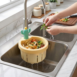 Kitchen Sink Drain Strainer Cactus Design Waste Filter