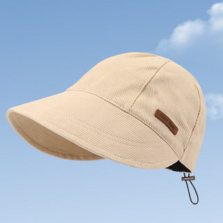 Women's Wide Brim Sun Hat with Adjustable Fit - beige