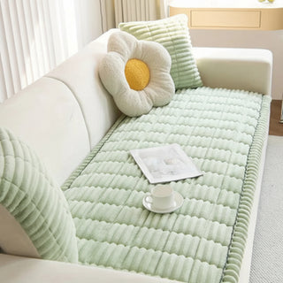 Quilted Winter Sofa Seat Cover With Non Slip