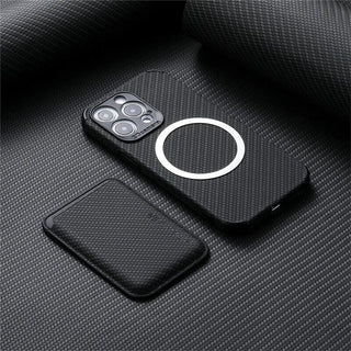 Magnetic Phone Wallet Case with Card Holder and Raised Edges