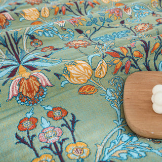 Throw Blanket With Boho Floral Pattern For Sofa Or Bed