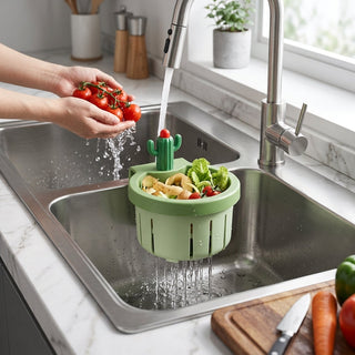 Kitchen Sink Drain Strainer Cactus Design Waste Filter