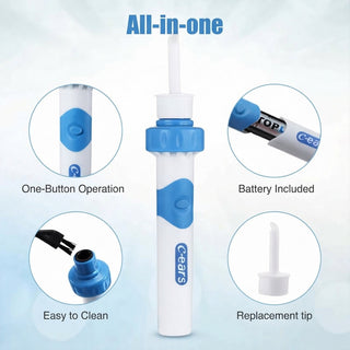 Vacuum Ear Wax Remover With Soft Silicone Tips Gentle Vibration And Suction | Bellford