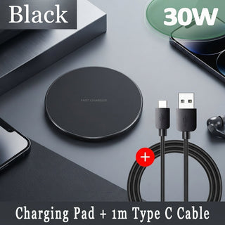 Slim Wireless Charging Pad With USB C And Wide Compatibility For Android And Apple | Beckford