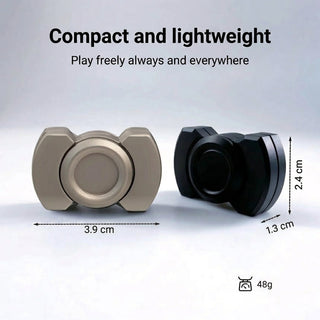 Fidget spinner slider toy made of metal