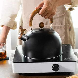 Stainless Steel Whistling Kettle With Ergonomic Handle