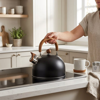 Stainless Steel Whistling Kettle With Ergonomic Handle