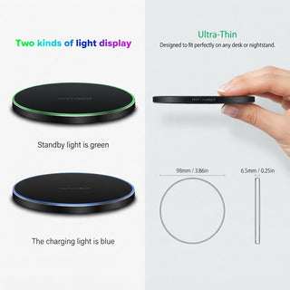 Slim Wireless Charging Pad With USB C And Wide Compatibility For Android And Apple | Beckford