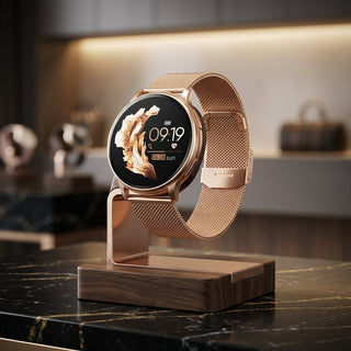 Smartwatch With SOS Calling And Health Monitoring - luxury - rose gold