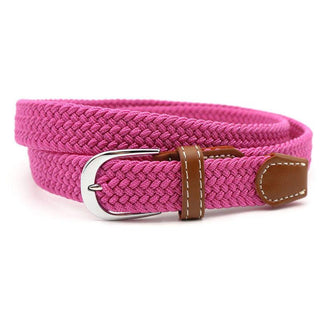 Hole Free Elastic Braided Belt With Metal Alloy Buckle And Comfortable Woven Design | Ogden