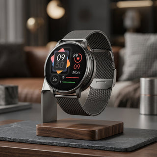Smartwatch With SOS Calling And Health Monitoring - luxury - anthracite