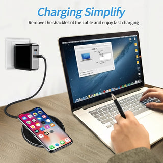 Slim Wireless Charging Pad With USB C And Wide Compatibility For Android And Apple | Beckford