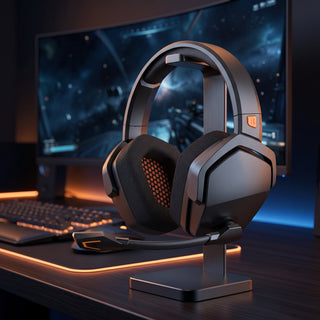 Wireless Gaming Headset With Microphone and Noise Cancellation - orange