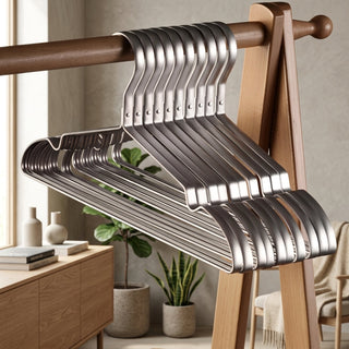 Aluminum Clothes Hangers for Closet Organization - silver