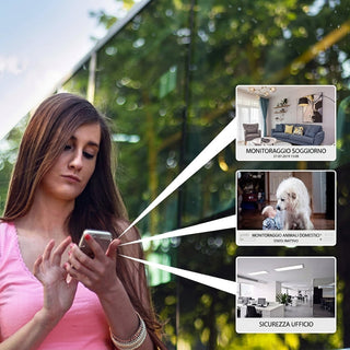 Security Camera Mini WiFi 1080p with Motion Detection Night Vision