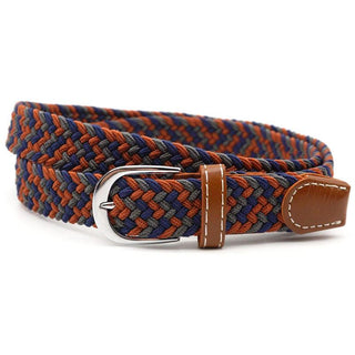 Hole Free Elastic Braided Belt With Metal Alloy Buckle And Comfortable Woven Design | Ogden